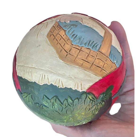 Handcrafted 1992 Briere Wooden Pull Toy With Little Red Riding Hood & Big Bad Wo - Picture 12 of 16